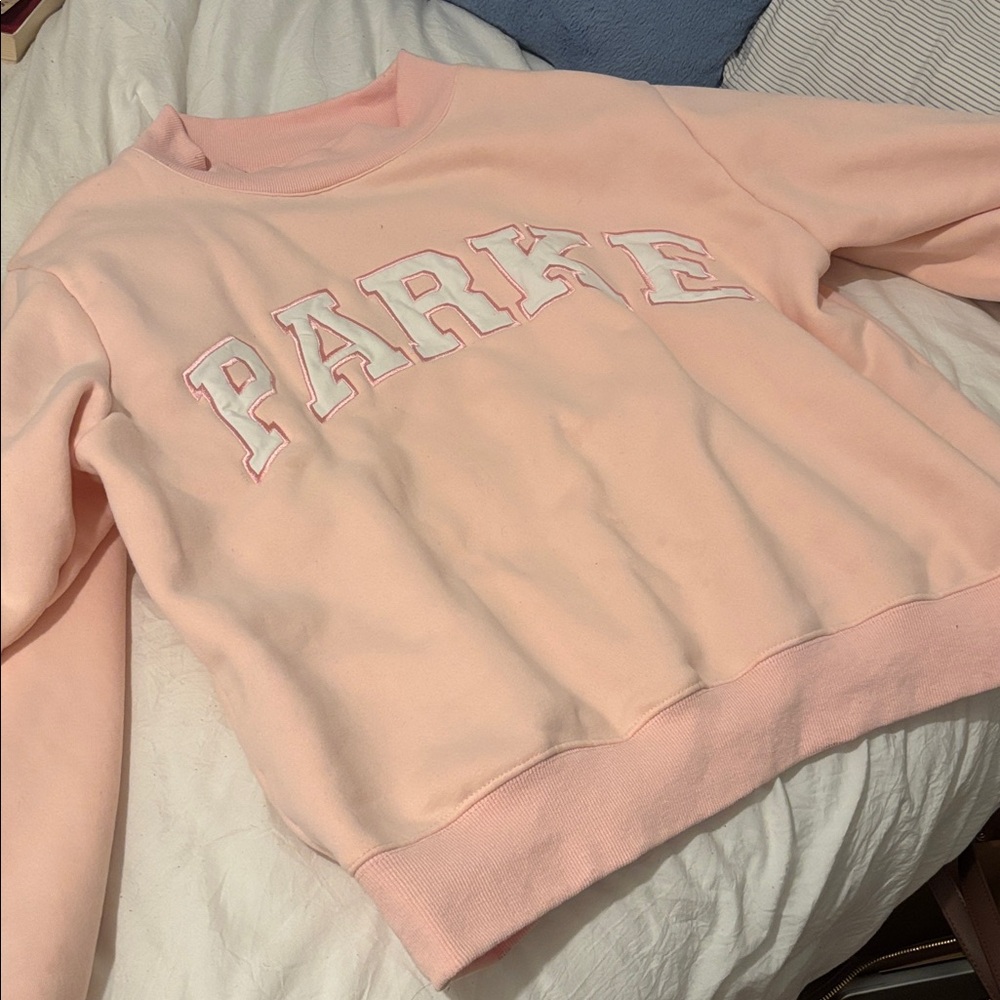 Parke Light Pink Mock Neck Sweater